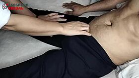 Housewife Massages Penis