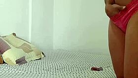 Spying on Italian Stepsister Miranda Fuertes in Lingerie