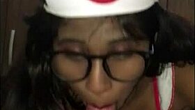 latina nurse seduces patient in hospital room