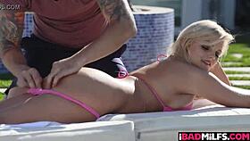 Bella Rose teaches Katy Jayne to handle Chad Alva's cock 😏