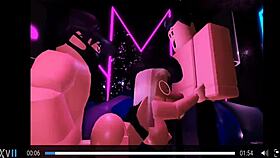 Roblox sex trio fucking and cumming together