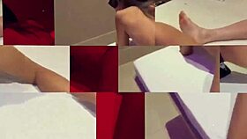 Watch this cute brunette get choked and gagged in POV bathroom fuck.