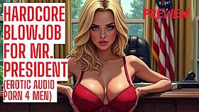 Hardcore Blowjob Delivered To Mr. President In Audio Porn