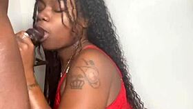 In this tale, the stepbrother watches Evil Eater Keisha Minaj suck a big black cock to cumshot