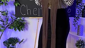 nylon club features mature teacher in pantyhose domination