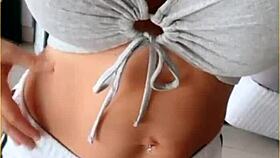 wifey stuns in her perfect tit flashing shirt