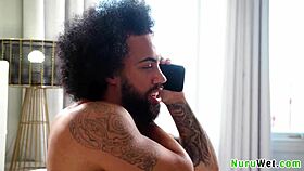 lacey jayne james angel does nuru massage at home