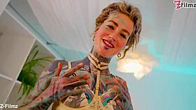 bbc dominates alt babe with anal orgasm