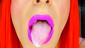 sloppy femboy loves throat fucking and spit play