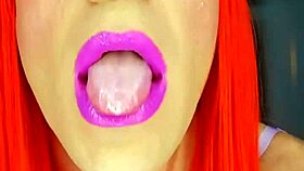 sloppy femboy loves throat fucking and spit play