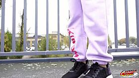 german scout petite latina michy perez talks big dick anal at pick up casting