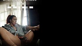 brazilian brunette gettin so wet watchin porn and touchin herself