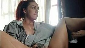 brazilian brunette gettin so wet watchin porn and touchin herself