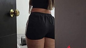 my roommate forced rough sex on me after spying during stretches