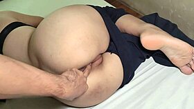 amateur asian couple fingers before hardcore sex