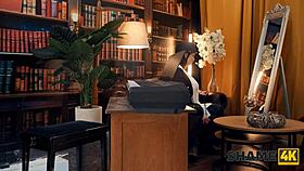 shame4k kinky cowgirl meets student while masturbating