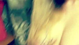 Erica enjoys a relaxing rub on her body