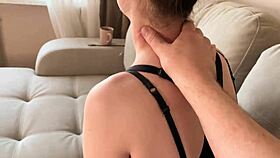 I give a massage to my friend's mom that leads to fucking her bent over