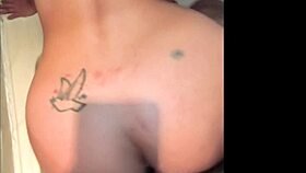 Pretty skinny girl caught bathing, clothes ripped, moaning as she takes big cock