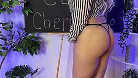 nylon club features mature teacher in pantyhose domination