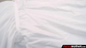 curious stepson feels excitement spying on stepmom's loud moaning masturbation