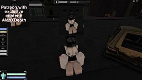 I found this precious girl and fucked her wild in the Roblox Criminality condo.