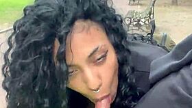 Teen takes cum orally in public park during daytime in Buenos Aires.