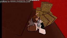 Cow girl gets fucked by bull in this ride.