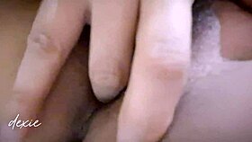 solo big natural tits get wet and horny in morning masturbation