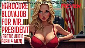Hardcore Blowjob Delivered To Mr. President In Audio Porn
