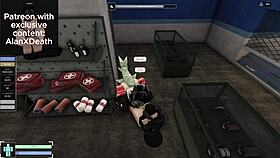 I found this precious girl and fucked her wild in the Roblox Criminality condo.