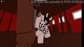 Cow girl gets fucked by bull in this ride.