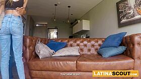 Skinny 18yo Latina says, This turns rough POV cowgirl.