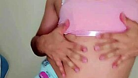 Linda Rosadita Transsexual With Pink Cock In Crossdressing Action!