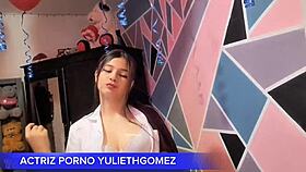 naughty girl teases with short dress and ass moves