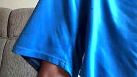 Giant dick talks dirty while masturbating and cumming heavily.