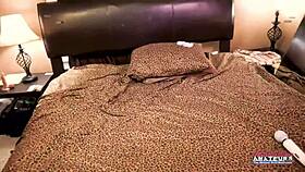 petite blonde mya fingers shaved pussy while handjobbing cock