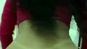 Office workers engage in amateur sex with bent over doggystyle and riding