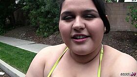 Fat Chubby Mexican Girl With Huge Ass And Tits Picks Up For Interracial Fuck!
