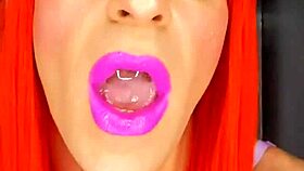 sloppy femboy loves throat fucking and spit play