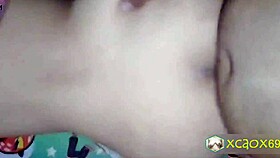 fucking my wife doggystyle, she bends over as i cum on the condom.