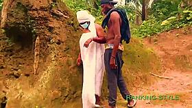 Perfect pussy road side fuck