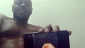 orgasming to solo ebony videos while testing my new phone 😍