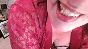 Dustin comes back for more from Dawnskye1962, the hottest redhead milf, giving jerk off instructions