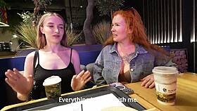 Cheating Wife With Blonde 18yo Neighbor Slut: Blowjob, Doggy, Bent Over Fucking.