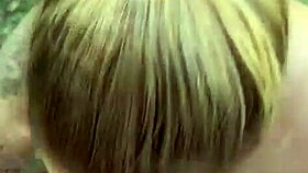 in the park, she deepthroats my cock and swallows cum like a good girlfriend.