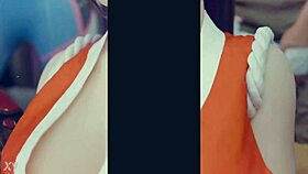 super lusty busty hotty riding reverse cowgirl, getting drilled hard