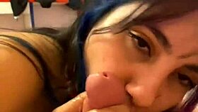 Latina Milf Sucks Friend's Cock Hard