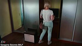 milf gets anal cum from stepson for breakfast