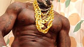 Hallelujah Johnson worships big black hairy dick